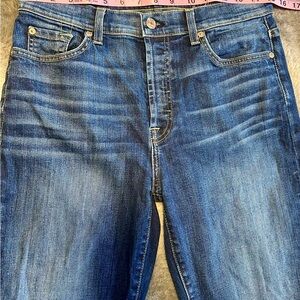 7 For All Mankind High Waist Ankle Josefina Size 29 Skinny Jeans